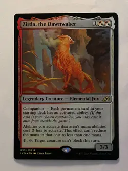 MTG Zirda, The Dawnwaker Promo Pack IKO 233 Foil R Near Mint - Image 1