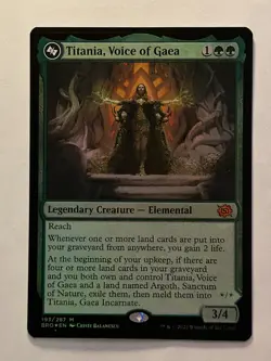 MTG Titania, Voice of Gaea BRO 193 Foil M Near Mint - Image 1