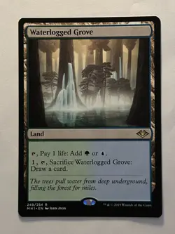 MTG Waterlogged Grove MH1 249 Nonfoil R Near Mint - Image 1