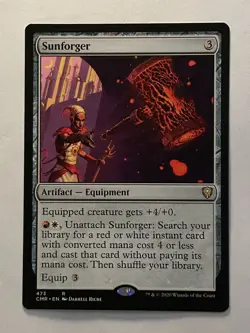 MTG Sunforger CMR 473 Nonfoil R Near Mint - Image 1