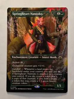MTG Springheart Nantuko Borderless MH3 341 Nonfoil R Near Mint - Image 1