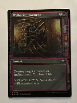 MTG Withering Torment Showcase DSK 313 Foil U Near Mint - Image 1