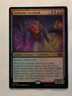 MTG Coalstoke Gearhulk DFT 198 Foil M Near Mint - Image 1