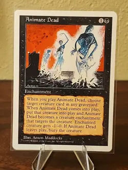 Magic The Gathering: 5th Edition Animate Dead NM MTG - Image 1