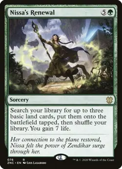 Nissa's Renewal MP #76 Commander: Zendikar Rising MTG - Image 1