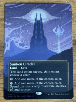 MTG Edge of Eternities Stellar Sights, Sunken Citadel - Borderless Galaxy Foil - Image 1