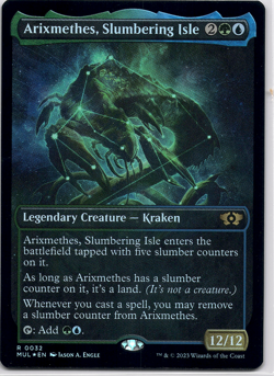 Arixmethes, Slumbering Isle (Foil) [March of the Machine] (MOM) [MTG] Magic - Image 1