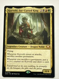 MTG Korvold, Fae-Cursed King 0120 Commander: Edge of Eternities - NM - Image 1