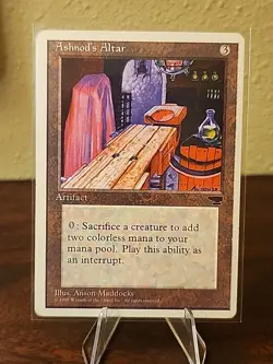 1994 vintage MAGIC THE GATHERING Ashnod's Altar antiquities CARD mtg - Image 1