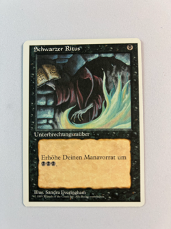 Dark Ritual (Schwarzer Ritus) - German 4th Ed. 1995 MTG card [NM] - Image 1