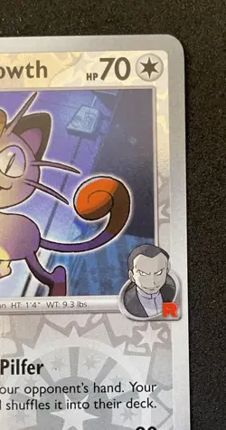 2025 Pokemon SV Destined Rivals Team Rocket's Meowth Reverse Holo #149/182 NM - Image 3