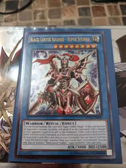 Yugioh Black Luster Soldier - Super Soldier Ultimate Rare DOCS-EN042 NM - Image 1