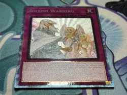YuGiOh! TCG - Solemn Warning - Prismatic Collector's Rare - RA02-EN078 - 1st Ed. - Image 2
