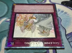 YuGiOh! TCG - Solemn Warning - Prismatic Collector's Rare - RA02-EN078 - 1st Ed. - Image 3