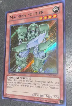 Yugioh Machina Soldier LCYW-EN168 Secret Rare 1st Ed NM - Image 1