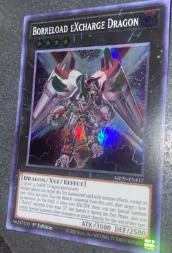 Yugioh Borreload eXcharge Dragon SR 1st Ed. MP20-EN117 Near Mint - Image 1