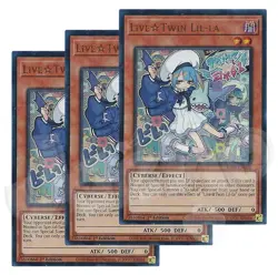 Yugioh - Live Twin Lil-la x 3 - 1st Edition Ultra Rare NM - Free Holo Card - Image 1