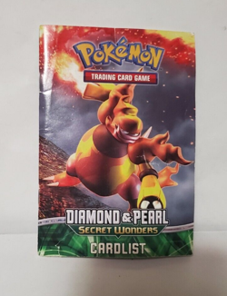 Pokemon Trading Card Game Diamond & Pearl Secret Wonders Card List & Rule Book - Image 1