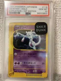 Psa10 Mewtwo 1St Basic Expansion Pack 118/128 Card E - Image 1