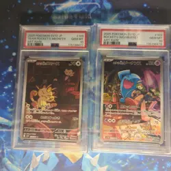 Pokemon Card Rocket Team Meowth Sonance Psa10 Set Of 2 - Image 1