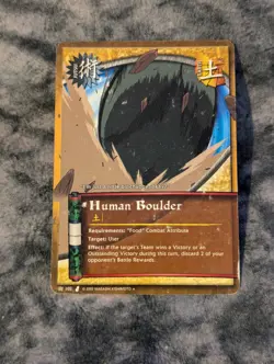 Human Boulder 102 Naruto Shonen Jump Collectible Card Game - Image 1