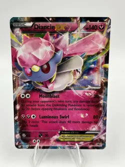 Diancie EX XY43 Black Star Promo Holo Full Art Ultra Rare LP Pokemon Card 2015 - Image 1
