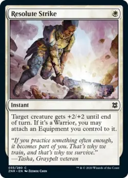 MTG - Resolute Strike - Zendikar Rising - NM, English Magic FLAT RATE SHIP - Image 1
