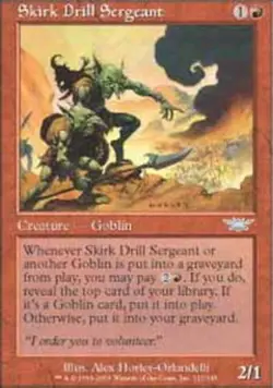 MTG - Skirk Drill Sergeant - Legions - NM, English Magic FLAT RATE SHIP - Image 1