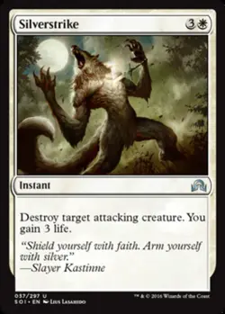 MTG - Silverstrike - Shadows Over Innistrad - NM, English Magic FLAT RATE SHIP - Image 1