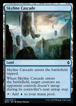 MTG - Skyline Cascade - Battle for Zendikar - NM, English Magic FLAT RATE SHIP - Image 1