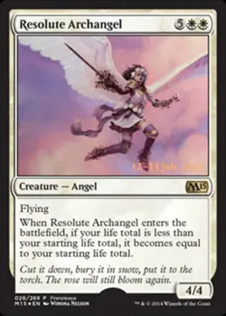 MTG - Resolute Archangel - Foil - Prerelease Promo - Pre-Release Promos - NM, En - Image 1