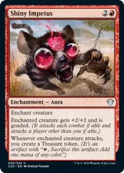 MTG - Shiny Impetus - Commander 2020 - NM, English Magic FLAT RATE SHIP - Image 1