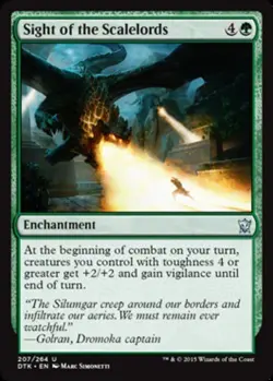 MTG - Sight of the Scalelords - Dragons of Tarkir - NM, English Magic FLAT RATE - Image 1