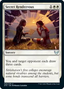 MTG - Secret Rendezvous - Strixhaven: School of Mages - NM, English Magic FLAT R - Image 1