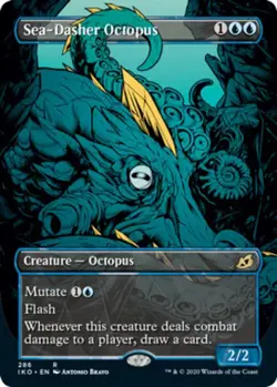 MTG - Sea-Dasher Octopus - Showcase - Ikoria: Lair of Behemoths - NM, English Ma - Image 1