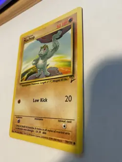 Machop 78/130 Pokemon Base Set 2 Unlimited Vintage Lp/mp - Image 2