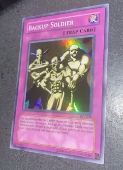 Backup Soldier PSV-028 Lightly Played LP Super Holo Rare Yugioh Card 2002 - Image 1