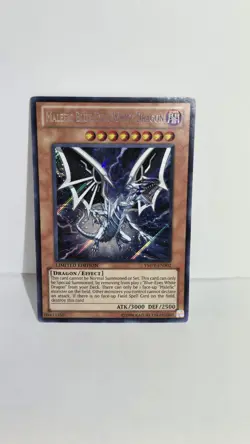 Yugioh Malefic Blue-Eyes White Dragon YMP1-EN002 Secret Rare Limited Edition LP - Image 2