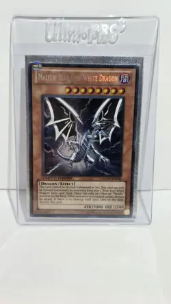 Yugioh Malefic Blue-Eyes White Dragon YMP1-EN002 Secret Rare Limited Edition LP - Image 5
