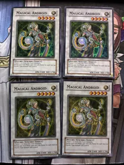 4x Yugioh Magical Android Super Rare TDGS-EN043 LP - Image 1