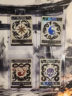 MTG Secret Lair Drop Bonus Card Island 0889 Swamp 0890 Mountain 0891 Plains 0888 - Image 1