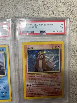 Pokemon TCG Suicune Holo Rare Card PSA 6Neo & PSA 7 Neo Revelation Entei - Image 3
