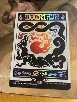 MTG Secret Lair Mountain #891 SLD0891 Bonus Card IN HAND SHIPS FAST Foil - Image 1