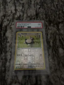 Pokemon TCG Crown Zenith Snorlax Reverse Holo Rare Card 109/159 PSA 9 - Image 1