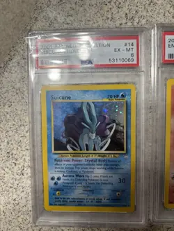 Pokemon TCG Suicune Holo Rare Card PSA 6Neo Revelation 14/64 - Image 2