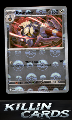 Escavalier (Poke Ball Pattern) 060/086 Pokemon Common SV: Black Bolt Card NM - Image 1