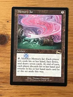 MTG - Magic the Gathering - Memory Jar - Urza’s Legacy - Pro Tour Stamped - NM - Image 1