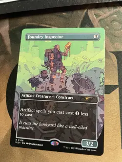 MTG English Foundry Inspector NM Normal Secret Lair Artifact - Image 1