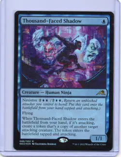 Thousand-Faced Shadow - Kamigawa: Neon Dynasty - Rare - MTG - Near Mint Foil - Image 1
