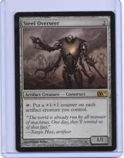 Steel Overseer - Magic 2011 (M11) - Rare - MTG - Near Mint - Image 1